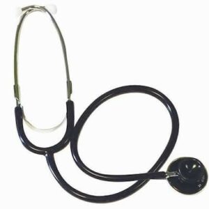 Stéthoscope double pavillon adulte, coloris noir
