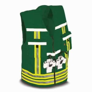 Veste d'identification sans manche, verte