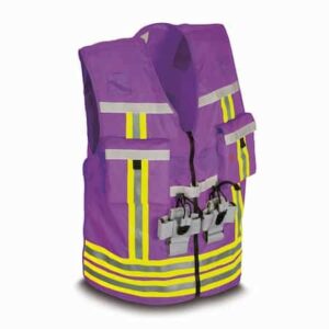 Veste d'identification sans manche, violette
