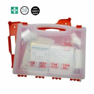 Trousse de secours multi-activités - 1 à 2 pers - avec support mural