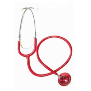Stéthoscope double pavillon adulte, coloris rouge