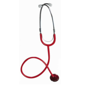 Stéthoscope simple pavillon rouge